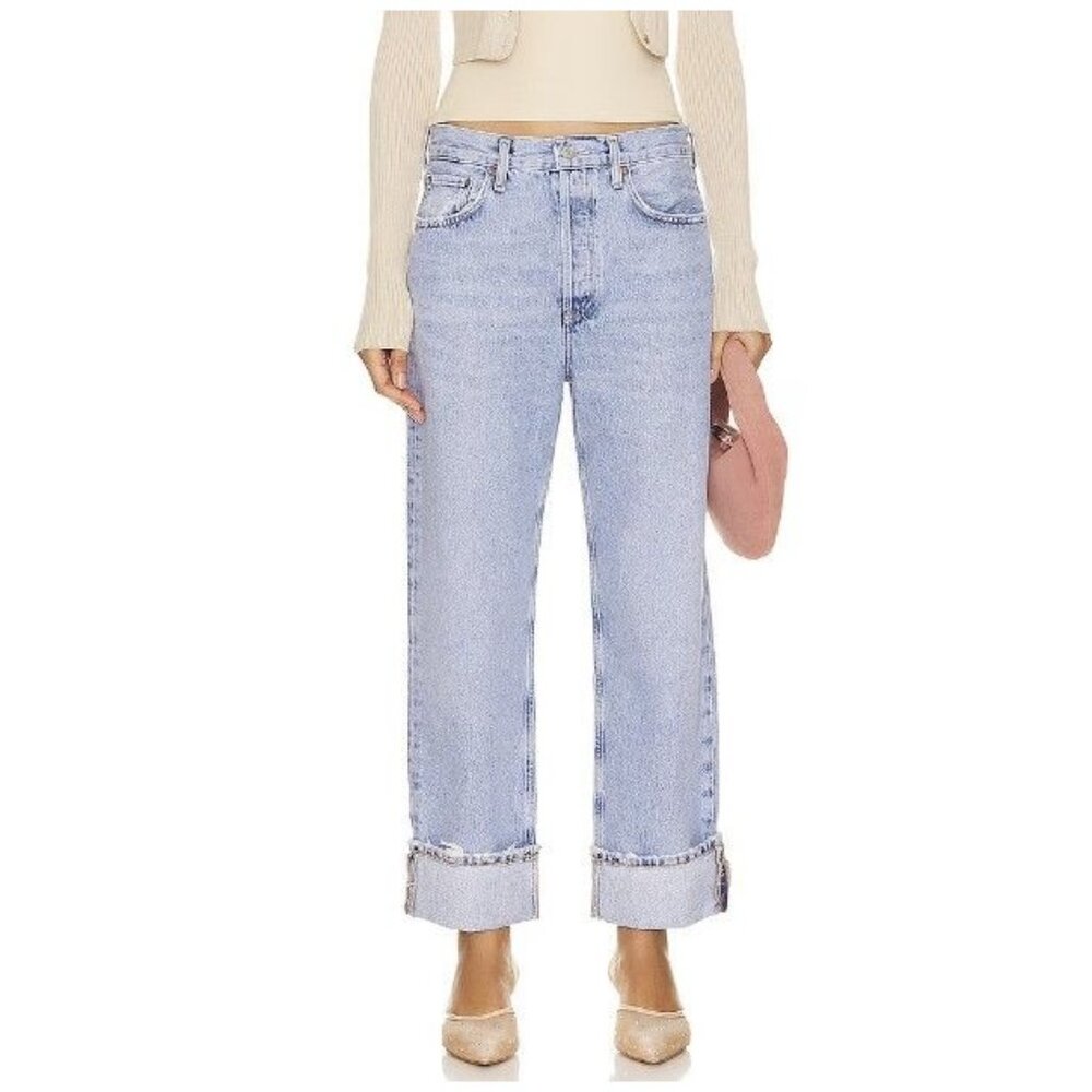 Agolde Light Blue Straight Leg Jeans